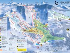 Plan des pistes Gourette (Eaux Bonnes)