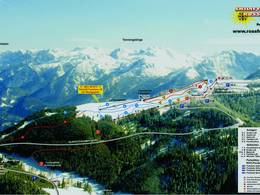 Plan des pistes Rossfeld – Berchtesgaden-Oberau