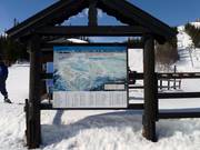 Plan des pistes à la station de vallée