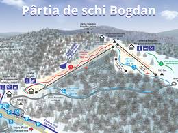 Plan des pistes Bogdán