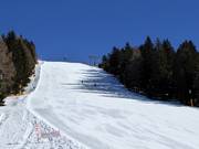 Vue sur la piste difficile Falzeben II