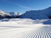 Pistes fraîchement préparées au Riedkopf