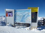 Plan des pistes exemplaire avec informations en temps réel