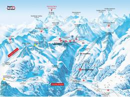 Plan des pistes Silvretta Bielerhöhe – Partenen