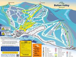 Plan des pistes Bolton Valley