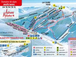 Plan des pistes Autrans – La Sure