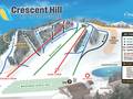 Plan des pistes Crescent Hill