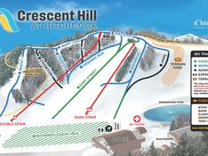 Plan des pistes Crescent Hill