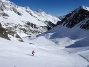 Itinéraire à ski Wilde Grube vers la station de la vallée