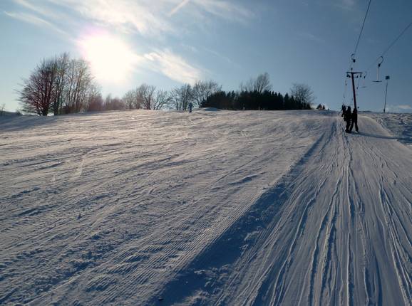 Piste directement à côté du téléski
