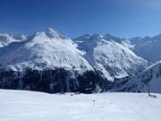 Vue sur le massif montagneux de Vent depuis le Wilden Mannle