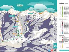 Plan des pistes Vrátna