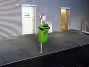 Poubelles à la station de vallée