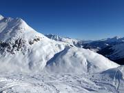 Vue en direction de Sedrun