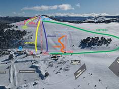 Plan des pistes Batea Mahuida