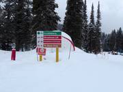 Signalisation des pistes dans le domaine skiable Grand Targhee