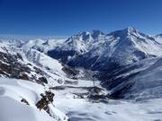 Vue depuis Längfluh sur Saas-Fee