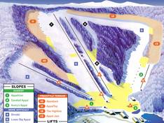 Plan des pistes Appalachian Ski Mountain