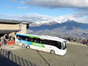 Skibus de Queenstown au domaine skiable Coronet Peak
