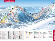Plan des pistes Vemdalsskalet