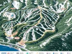 Plan des pistes Homewood Mountain Resort
