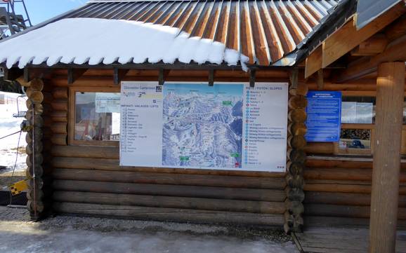 Valsugana: indications de directions sur les domaines skiables – Indications de directions Lavarone