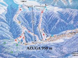 Plan des pistes Azuga