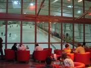 Vue sur la piste depuis le restaurant