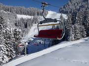 Le télésiège Sonnalmbahn croise l’Egghof Sun Jet