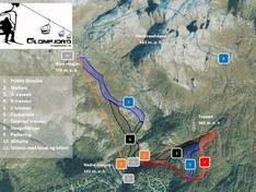 Plan des pistes Glomfjord