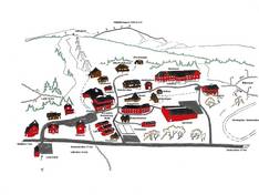 Plan des pistes Vålådalens Fjällstation