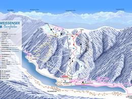 Plan des pistes Naggler Alm – Techendorf (Weissensee)