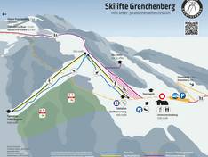 Plan des pistes Grenchenberg – Grenchen