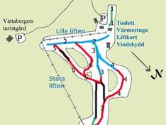 Plan des pistes Vettenbacken – Liden