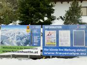 Plan des pistes avec d'autres informations sur le domaine skiable