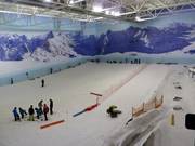 Zone débutants dans le hall de ski Chill Factore