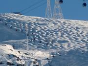 Piste à bosses aux Grandes Platières