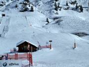 Piste de course au téléski pour débutants à Zürs