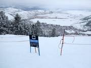 Départ de la piste difficile Yeti