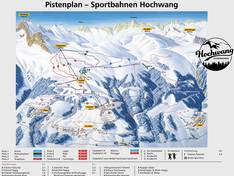 Plan des pistes Hochwang – Goldgruben