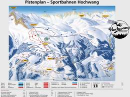 Plan des pistes Hochwang – Goldgruben