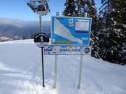 Signalisation des pistes à Folgàrida