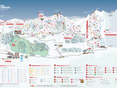 Plan des pistes Pal/Arinsal – La Massana