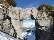 La fenêtre du Loser au-dessus du télésiège du même nom