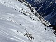 Vue sur la piste de luge de 5 km