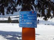 Bonne signalisation dans le domaine skiable