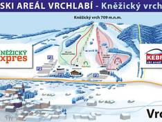 Plan des pistes Vrchlabí – Kněžický vrch