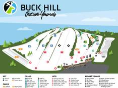 Plan des pistes Buck Hill