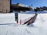 Zone débutants avec tapis roulant à Les Menuires