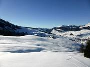 Vue sur le domaine skiable de Toggenburg